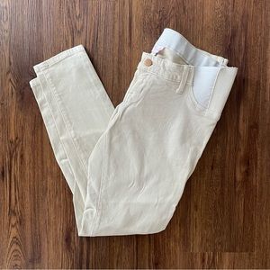 Isabel Maternity Jeans in White/Cream